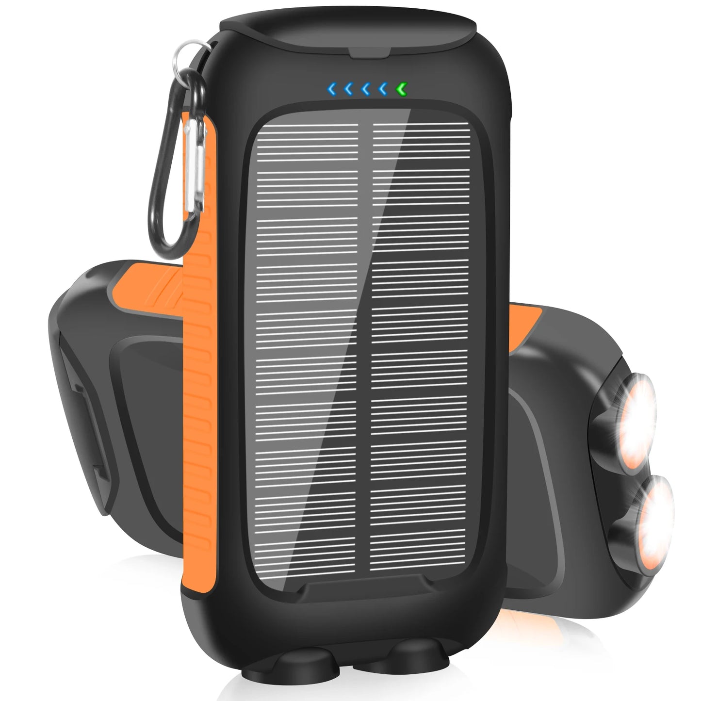 SOLUPUP 10000mAh Solar Power Bank Waterproof Dual USB