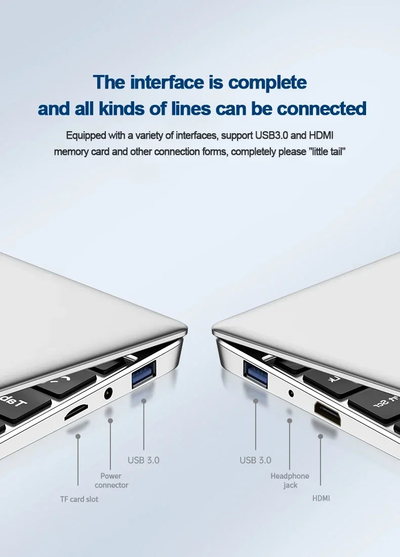 Xia Man Laptop Windows 11 Pro Intel Atom E3950 12GB RAM