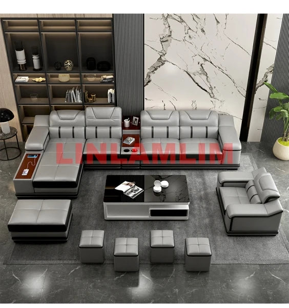 MINGDIBAOCN Genuine Leather Sofa Cama Modern Sleeper