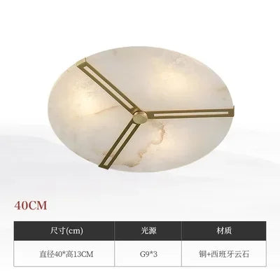 Led Marble Ceiling Chandelier Modern Home Decor Lamp