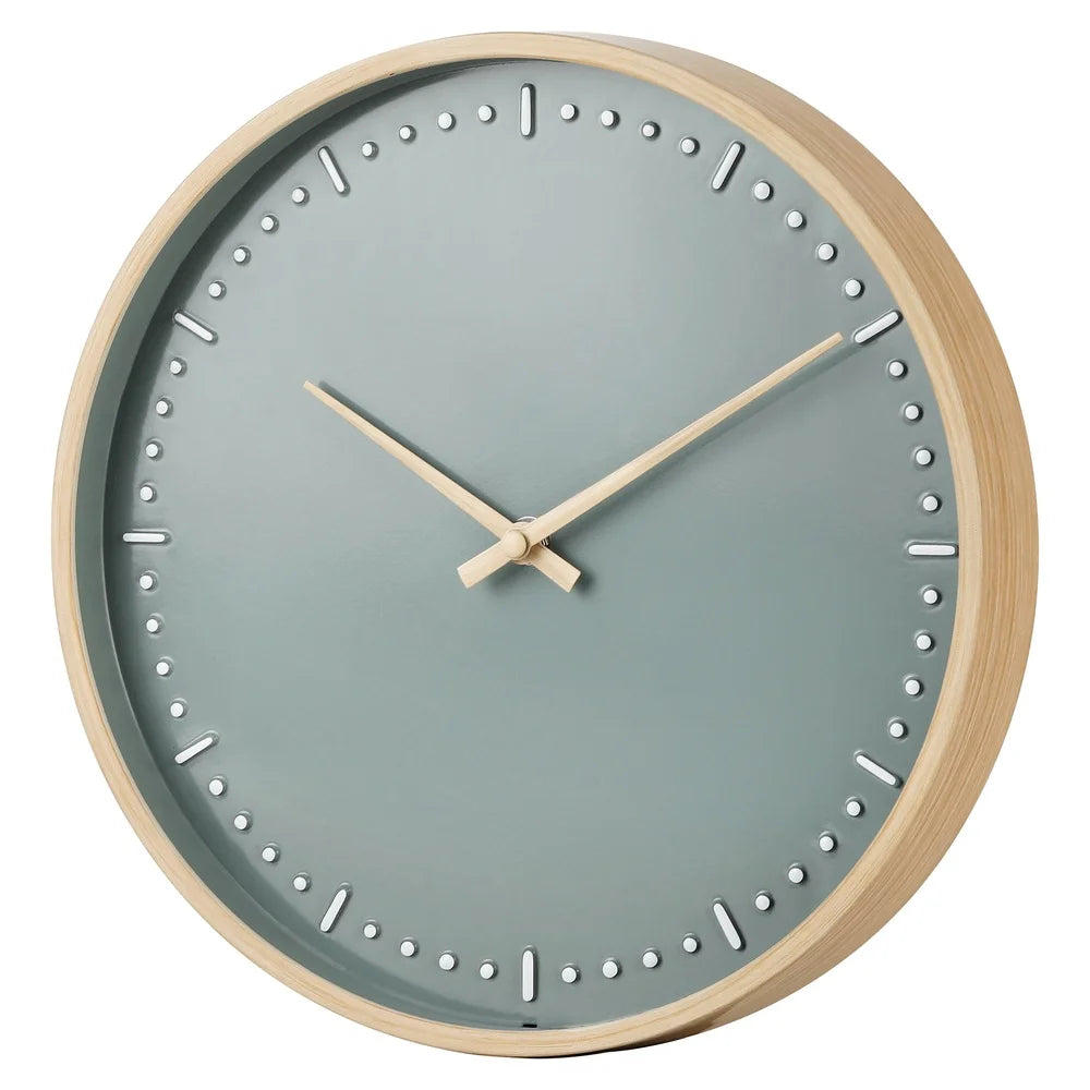 Combination Modern Analog Wall Clock Quartz Hour Markers