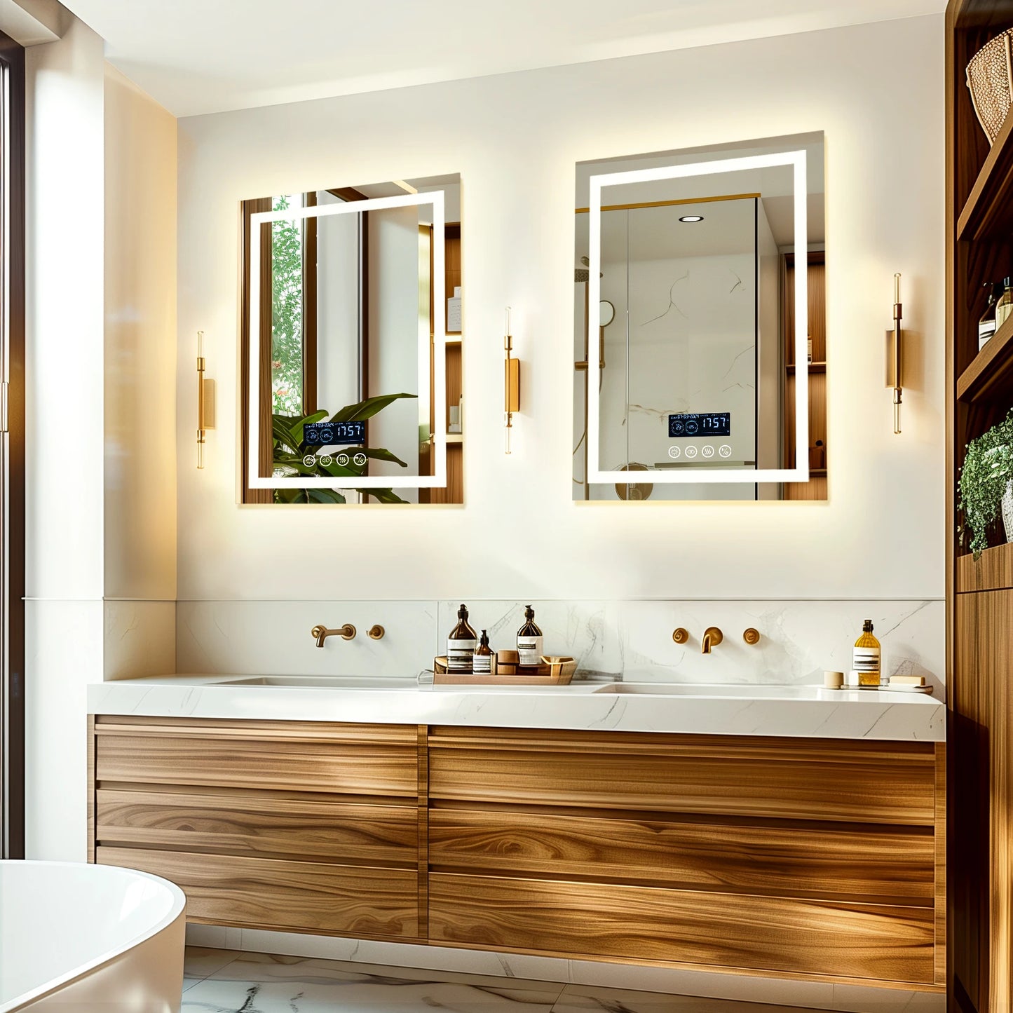 Wisfor Lighted Bathroom Mirror With Bluetooth Speaker Vanity