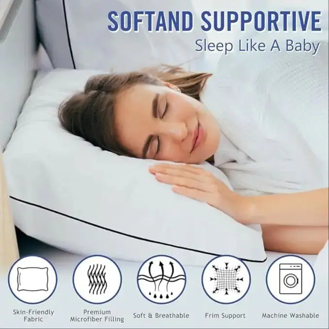 Zhejiang Cooling Bed Pillows 3D Microfiber Neck Pack Of 4
