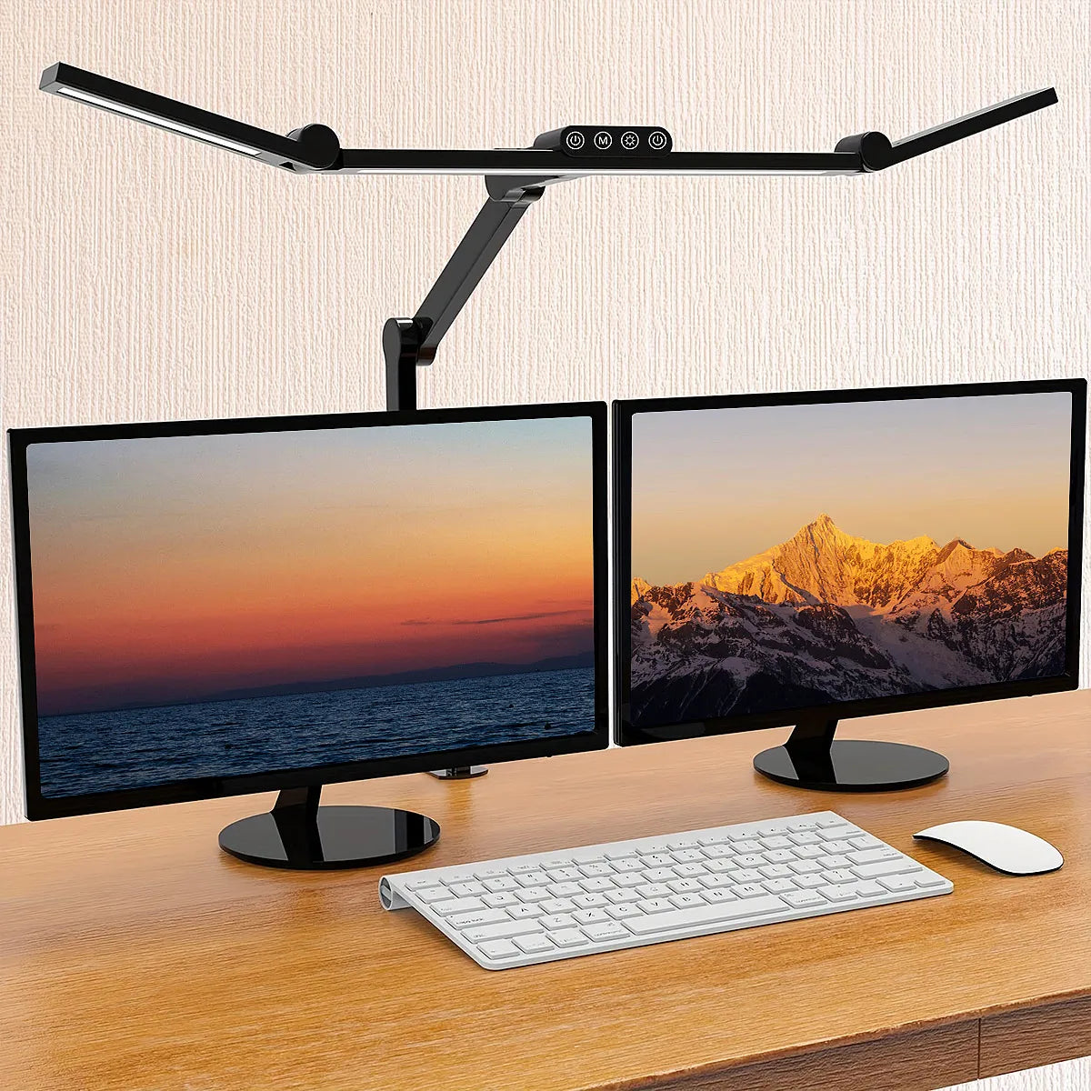 Aiopp Led Desk Lamp With Clamp Auto Dimming For Home Office