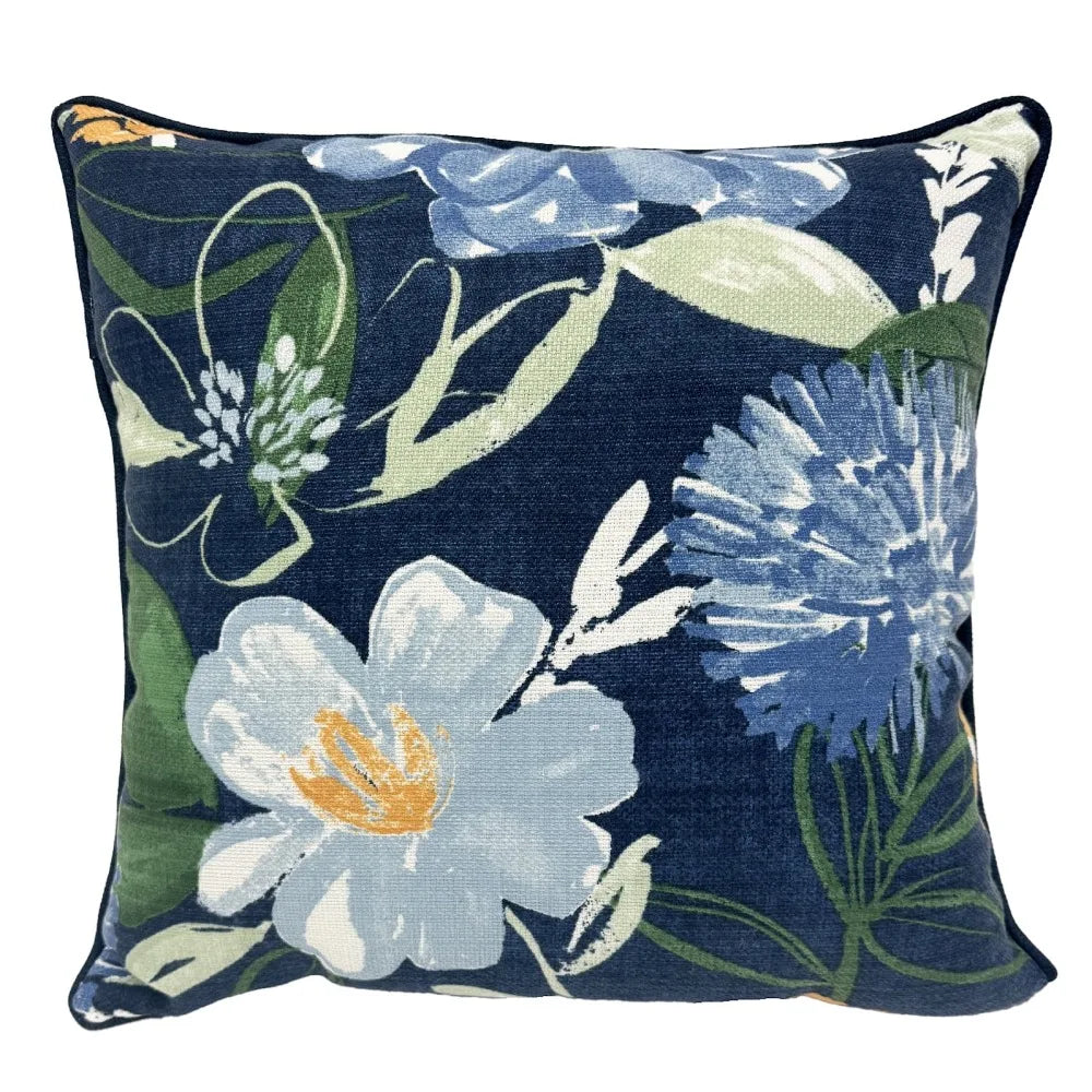 Fabric Count Floral Outdoor Throw Pillow Weather Resistant