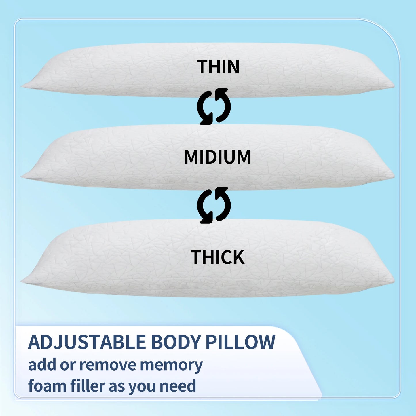 CN Guangdong Premium Memory Foam Body Pillow For Adults