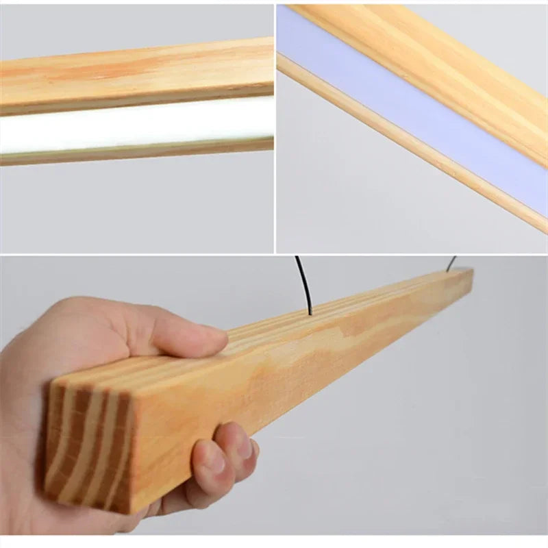 Japanese Pendant Light Walnut Nordic Wood Ceiling Lamp