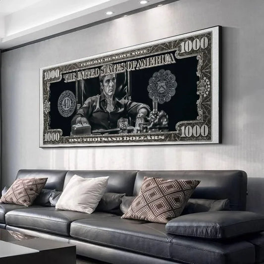 JKPICTURE Scarface Tony Montana Wall Art Canvas Print