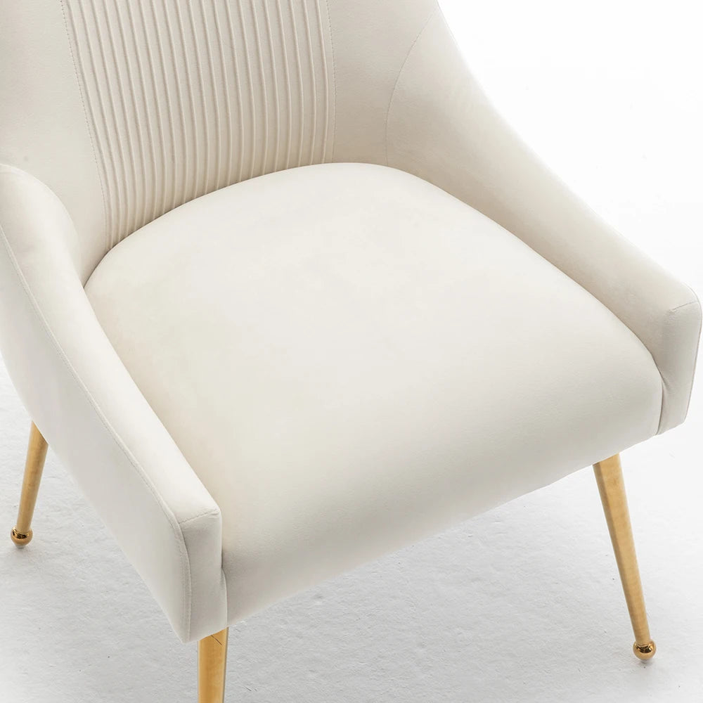 Seynar Velvet Dining Chairs Set Of 6 Upholstered Barrel