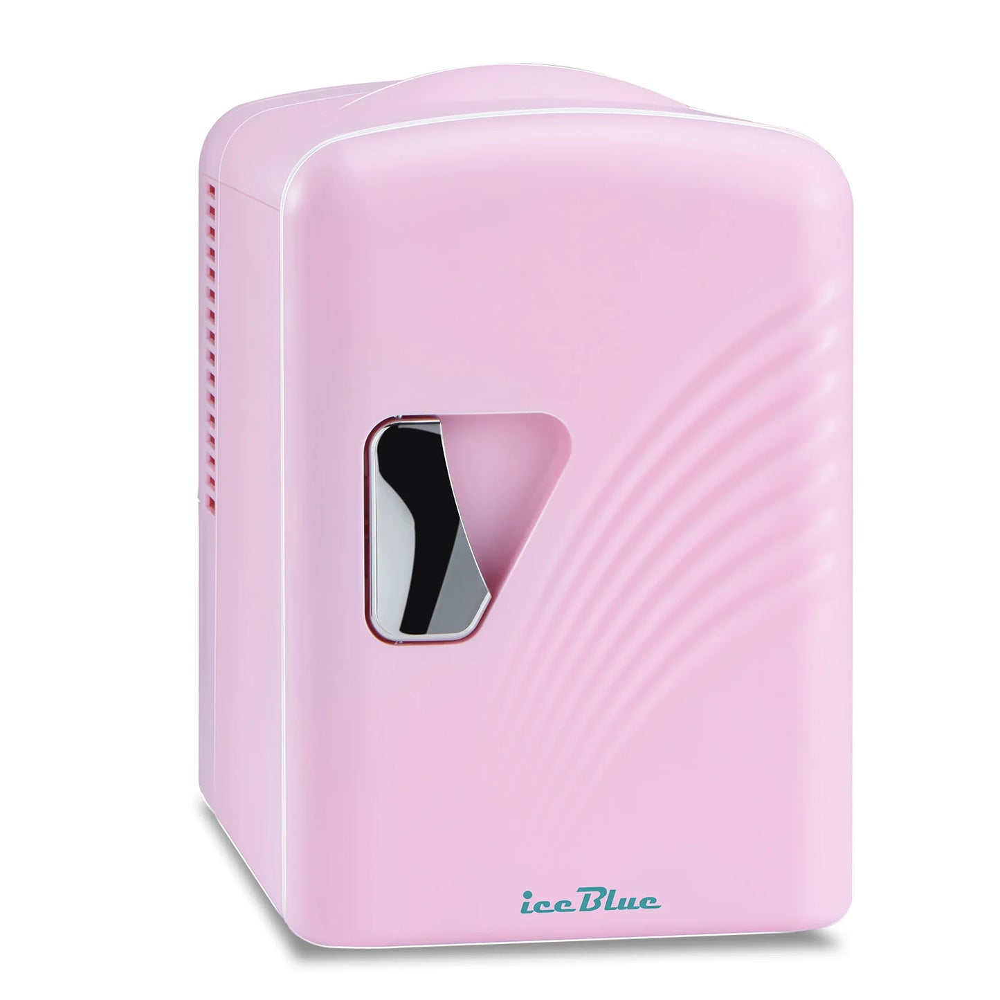 iceBlue Retro Mini Fridge 4L/6Can Dual-use Low Noise Refrigerator Warmer Cooler Makeup Skincare Portable Fridge for Home Car