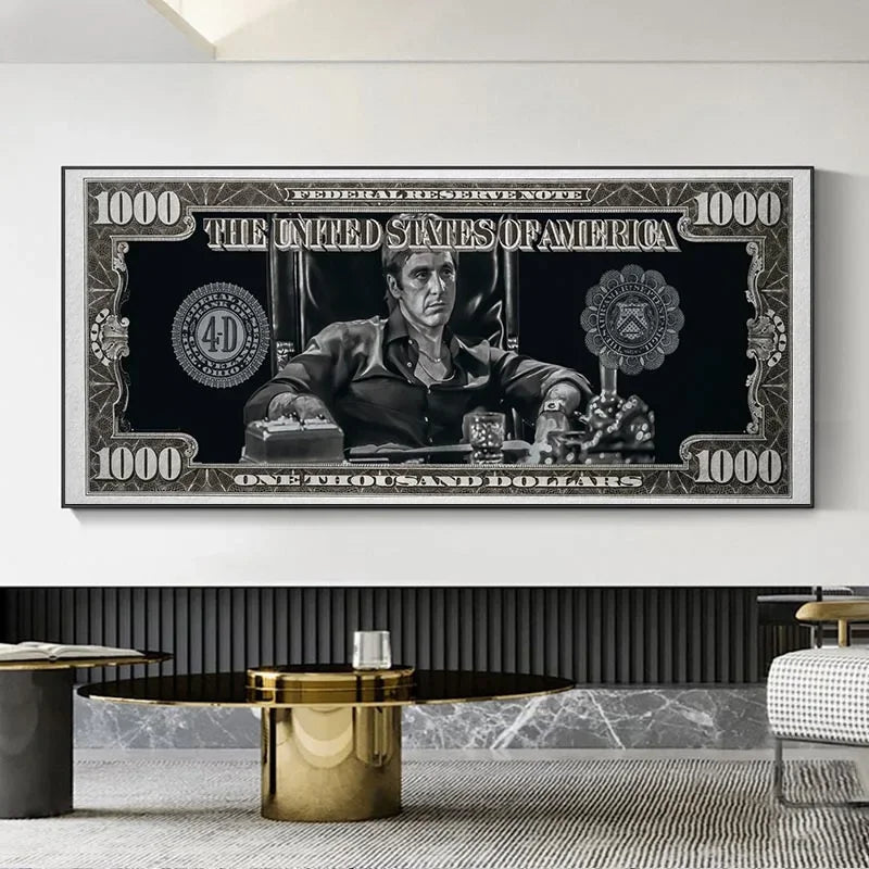 JKPICTURE Scarface Tony Montana Wall Art Canvas Print
