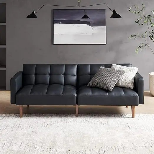 DAFIFY Mid Century Modern Futon Sofa Bed For Small Spaces