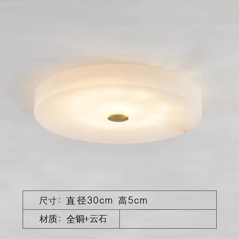 Led Marble Ceiling Chandelier Modern Home Decor Lamp