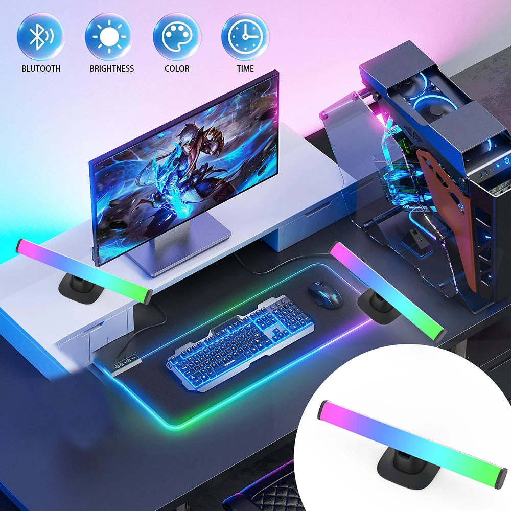 Wiscolor LED Atmosphere Lights RGB Bluetooth WiFi Desk Lamp