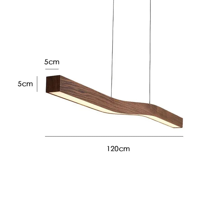 Japanese Pendant Light Walnut Nordic Wood Ceiling Lamp