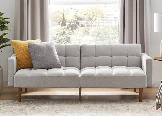 DAFIFY Mid Century Modern Futon Sofa Bed For Small Spaces