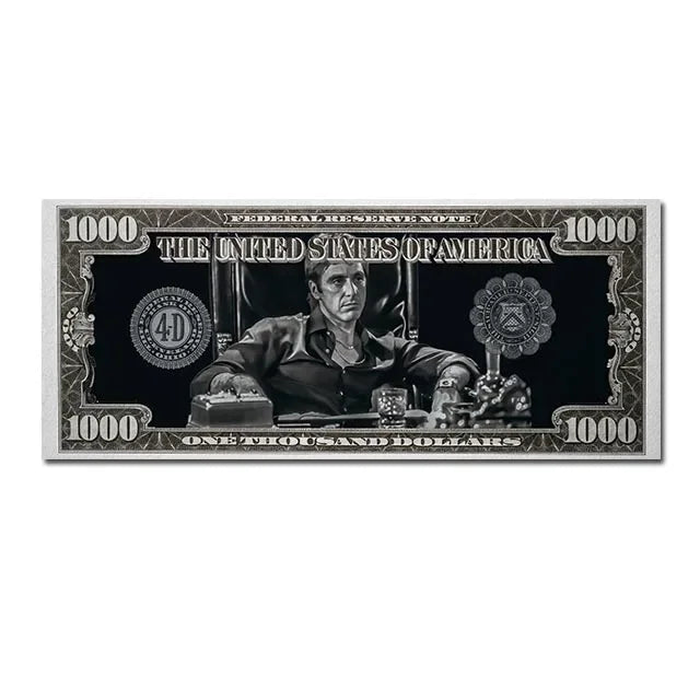 JKPICTURE Scarface Tony Montana Wall Art Canvas Print