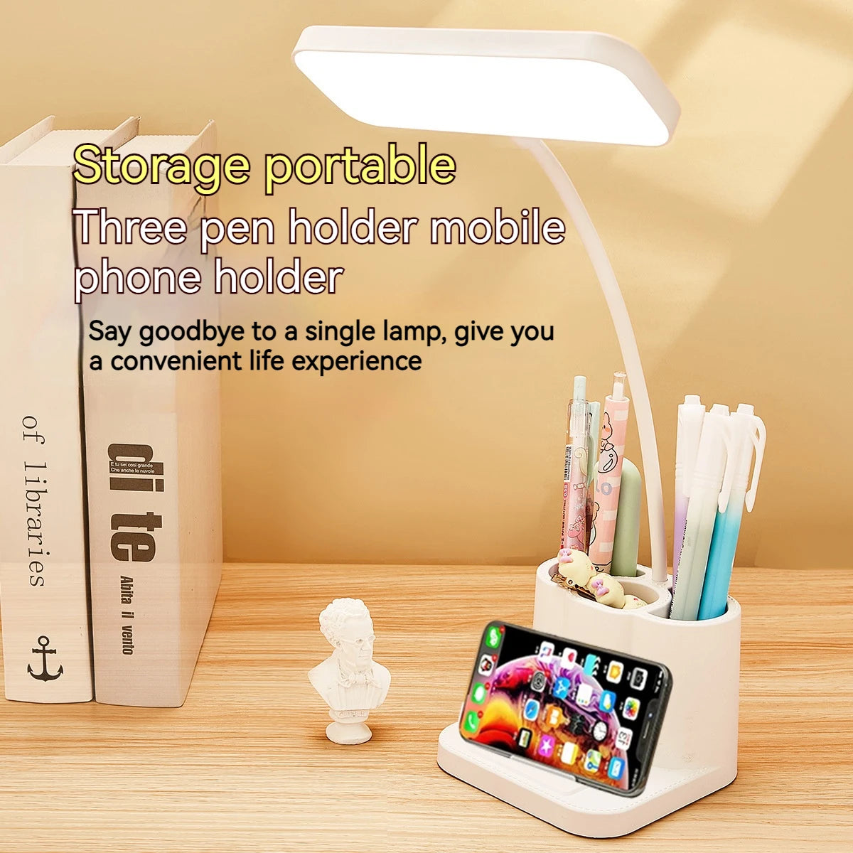 USB LED Table Lamp Eye Protection Three Lighting Modes