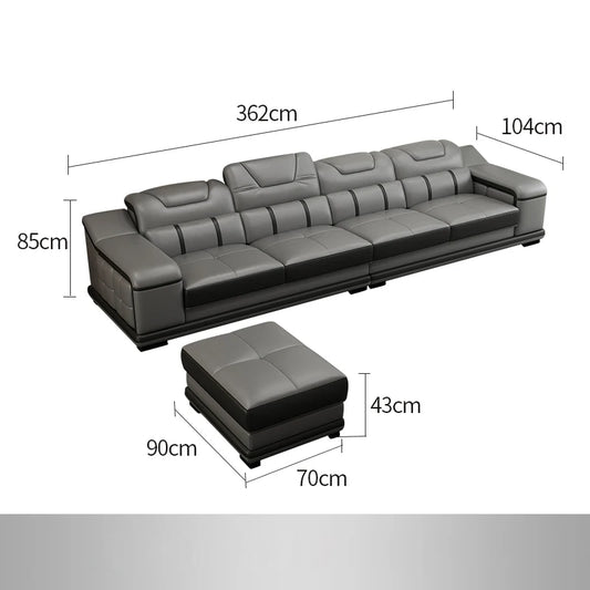 MINGDIBAOCN Genuine Leather Sofa Cama Modern Sleeper