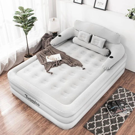 Guangdong Camping Air Bed With Backrest Inflatable Mattress