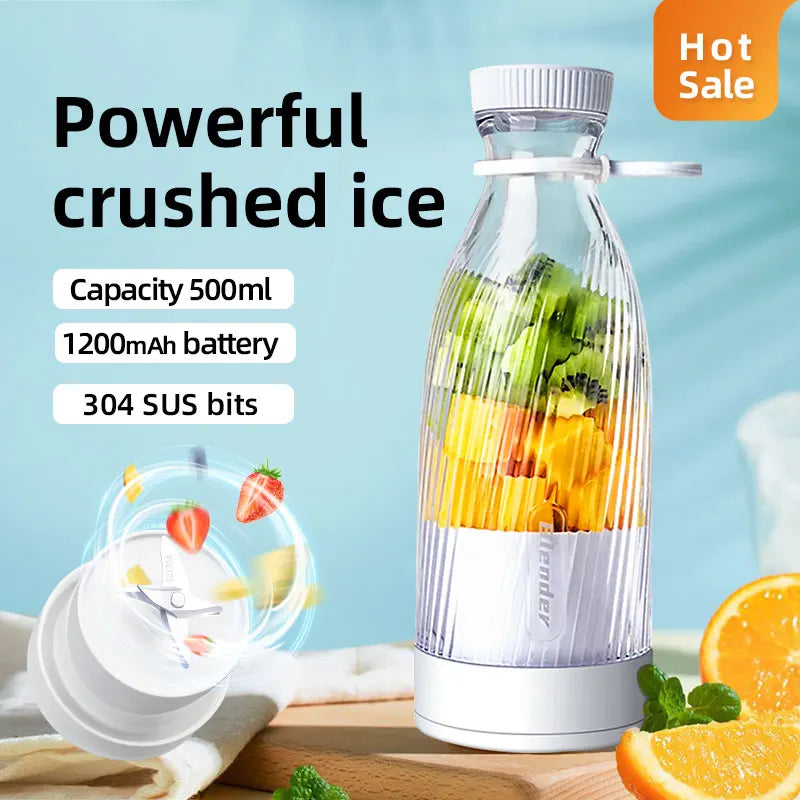 Oeny Electric Fruit Juicer Blender USB Charging 6 Blade