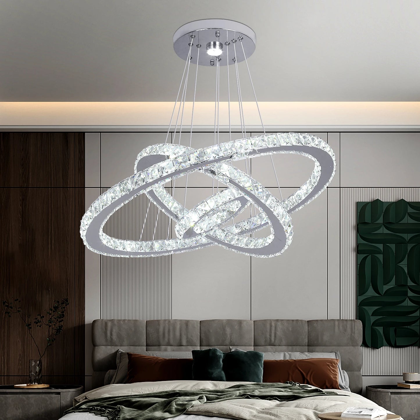 Vinilky Crystal Chandelier Pendant Light Living Room