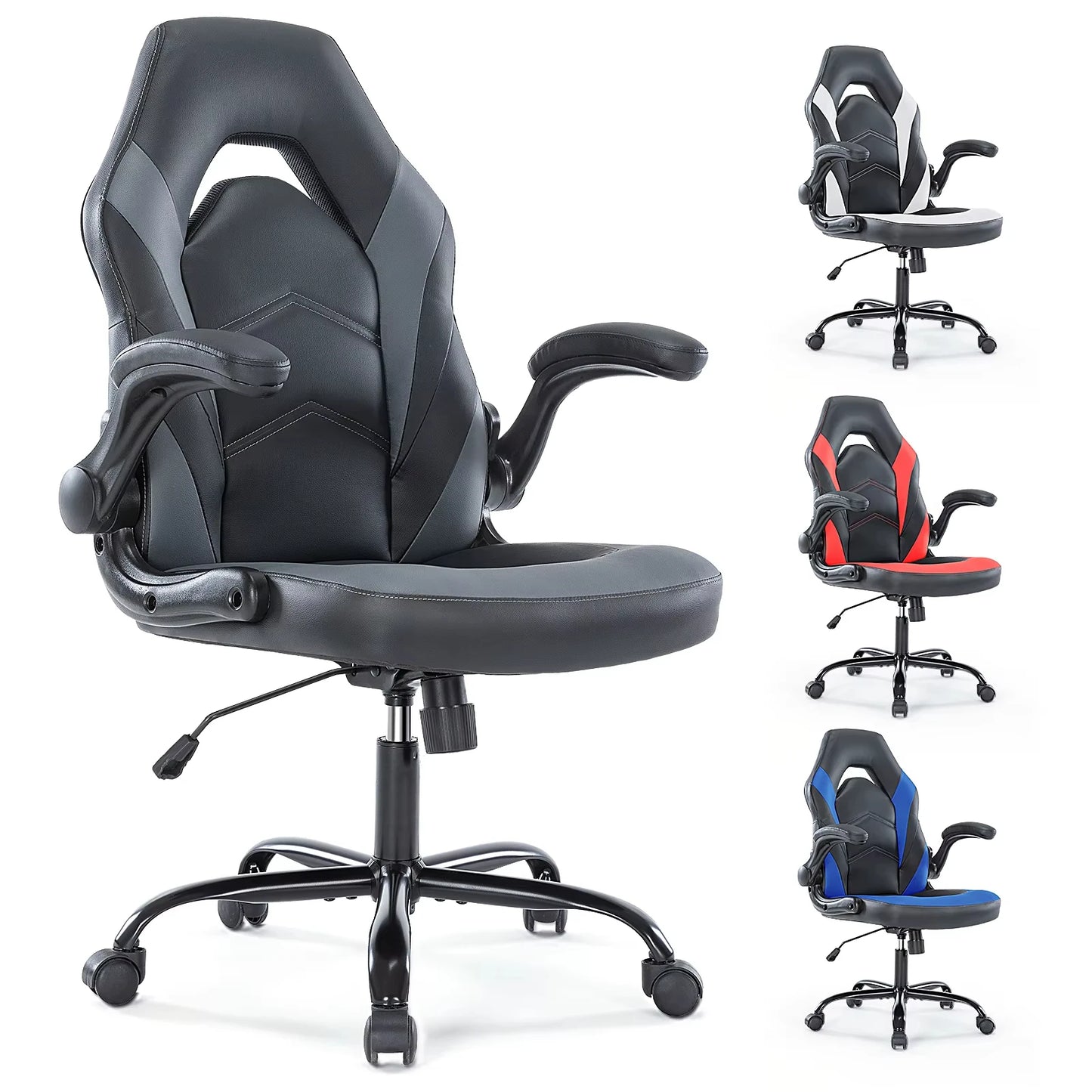 JHK Ergonomic Office Chair With Flip Up Armrests For Gaming