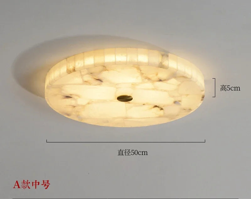 Led Marble Ceiling Chandelier Modern Home Decor Lamp