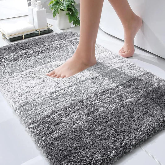 ZUIDIDCN Microfiber Bathroom Rug Anti Slip Quick Dry