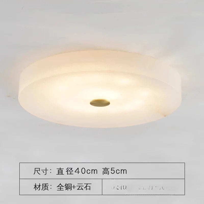 Led Marble Ceiling Chandelier Modern Home Decor Lamp