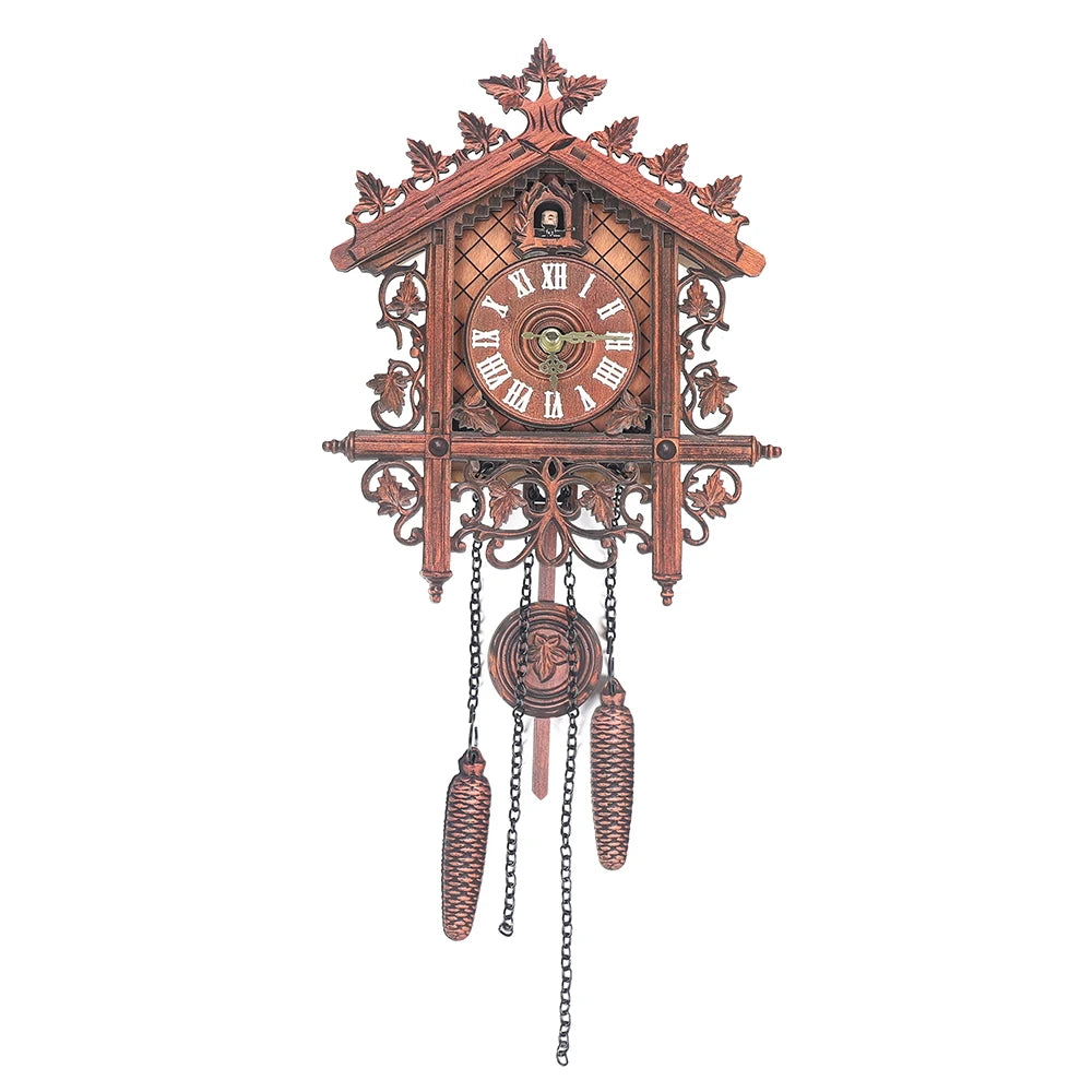 Is Smart Device Wooden Wall Clock Pendulum Antique Style