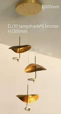 Lotus LED Chandelier Pendant Light for Living Room Fixtures
