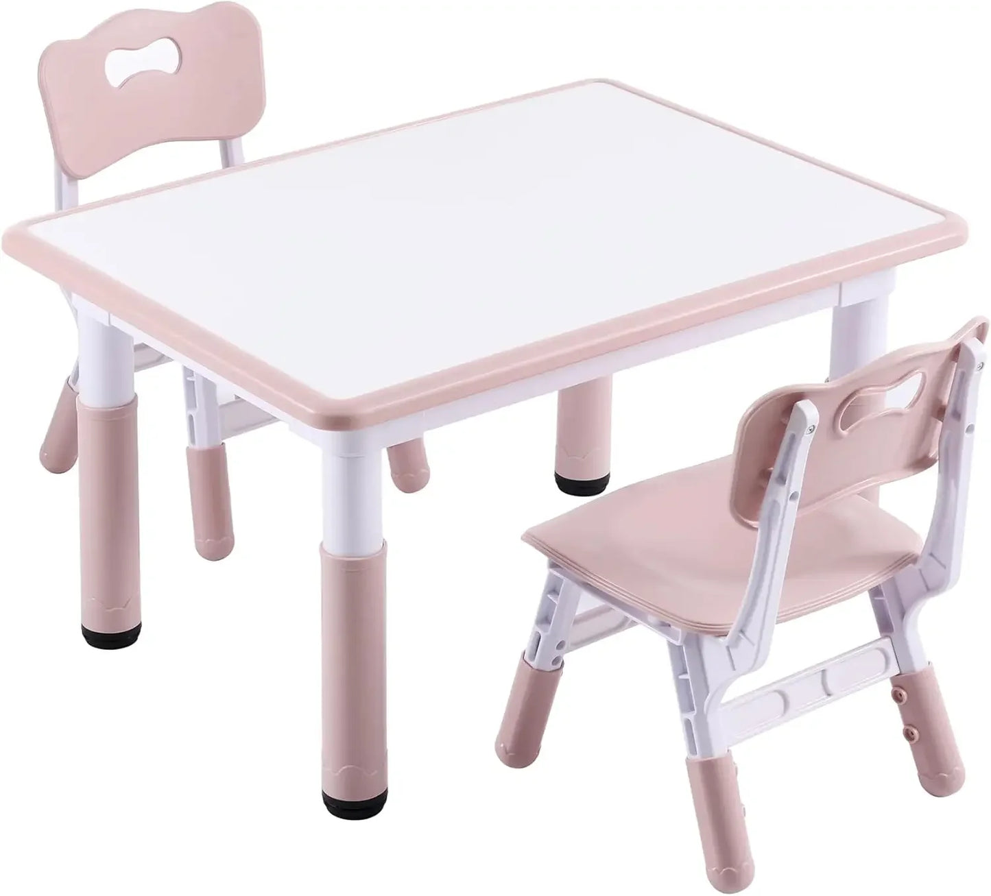 ANGDUO Kids Adjustable Table and Chair Set Graffiti