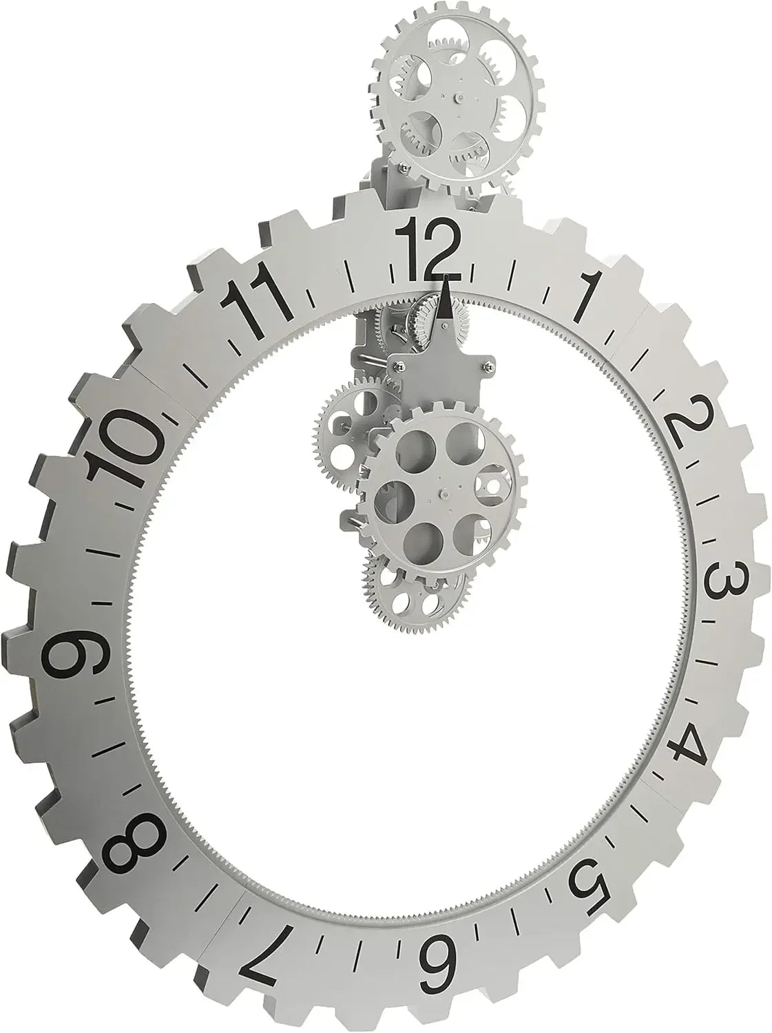 Hign-concerned Big Wheel Hour Wall Clock Modern Centerpiece