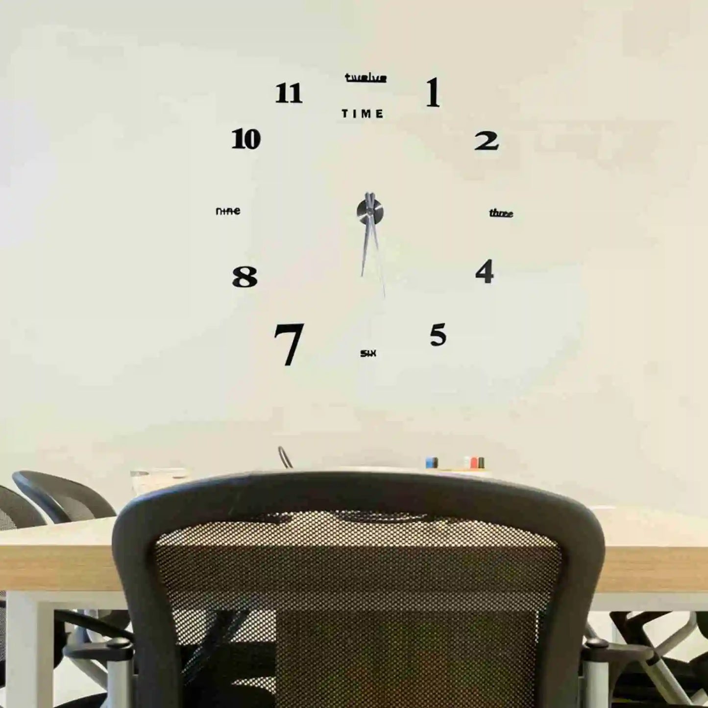 Hign-concerned Modern DIY Large Wall Clock Kit 3D Mirror