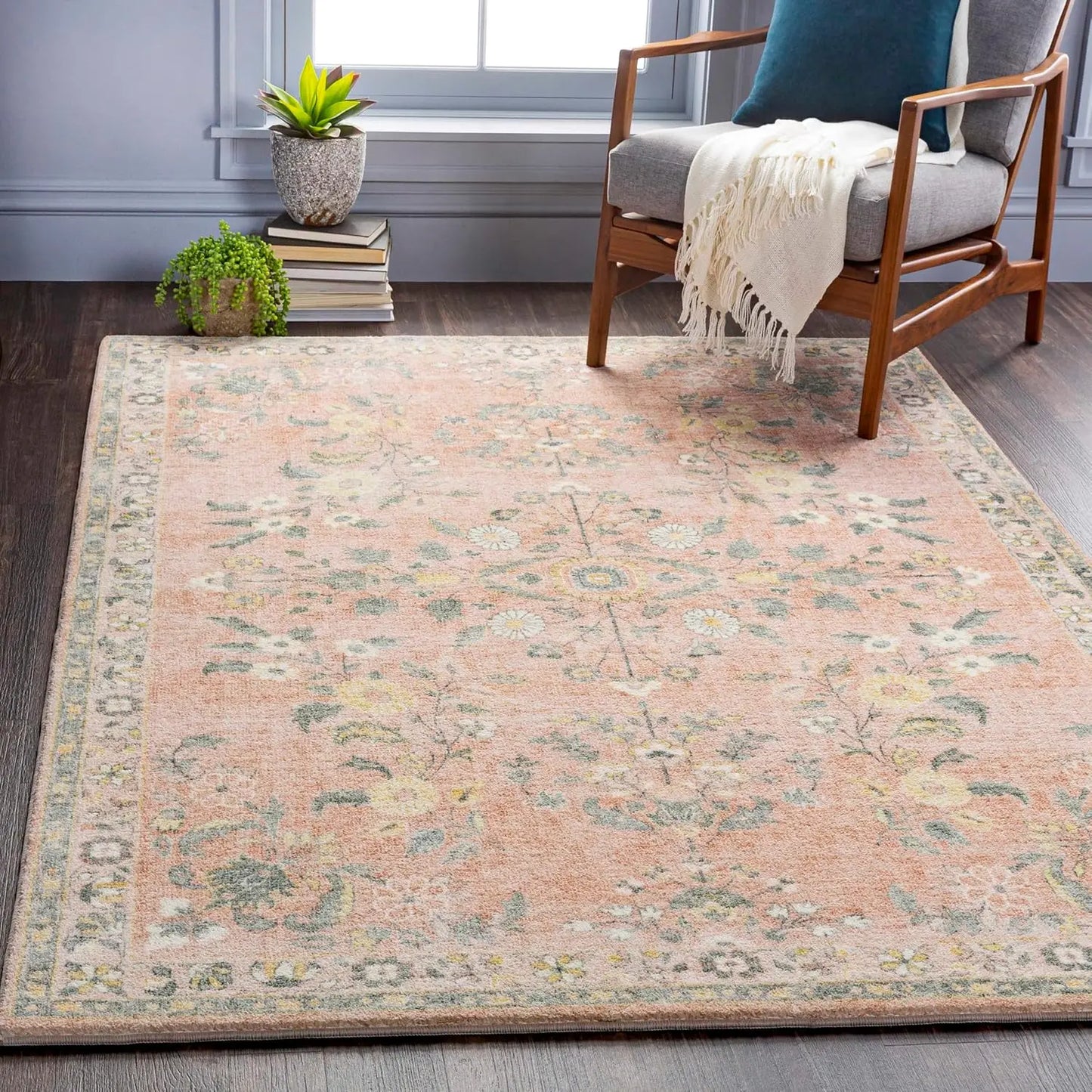 Hign-concerned Traditional Area Rug Living Room Carpet