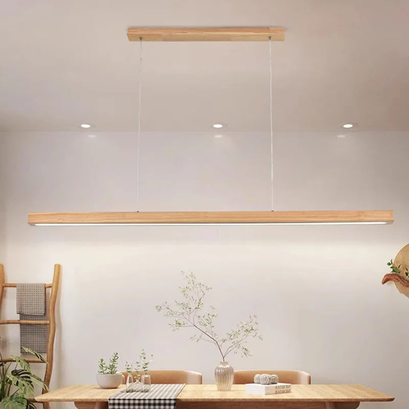 Japanese Pendant Light Walnut Nordic Wood Ceiling Lamp