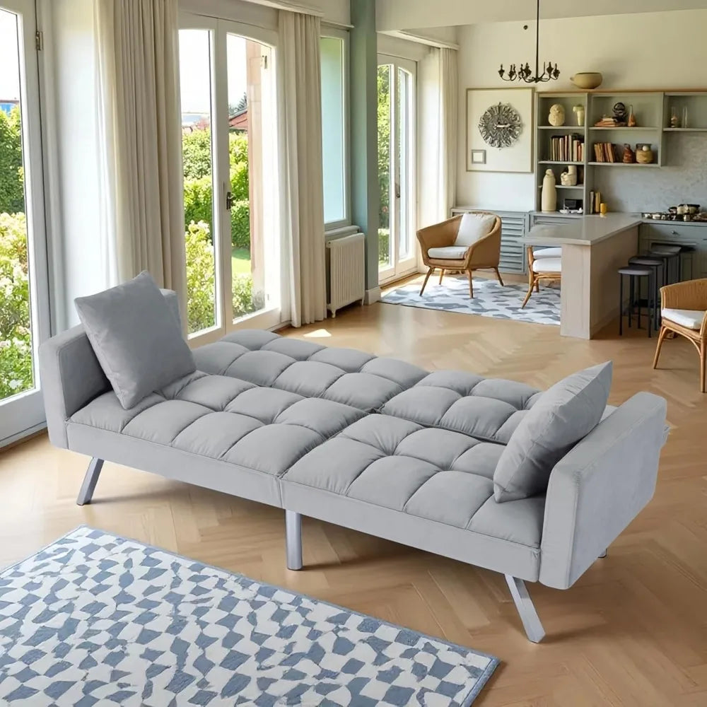 Sichuan Sofa Bed Convertible Couch With Adjustable Backrest