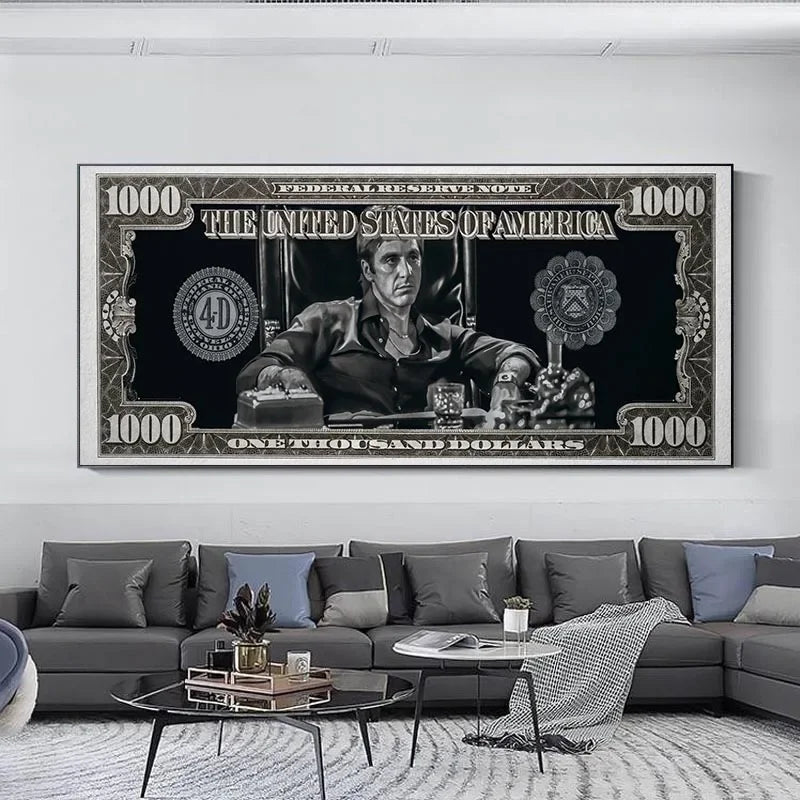 JKPICTURE Scarface Tony Montana Wall Art Canvas Print