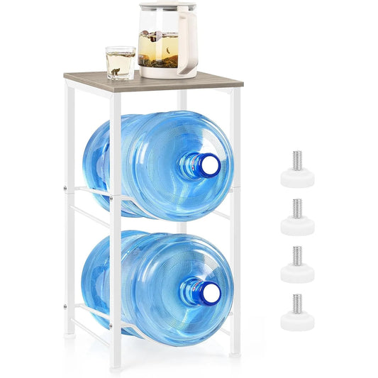 Hignconcerned 2 Tier Water Bottle Rack For 5 Gallon Jugs