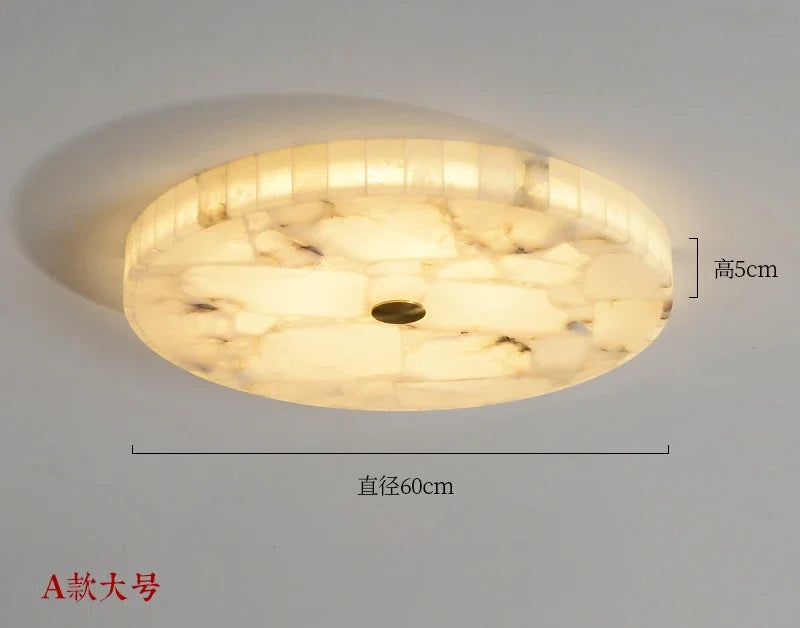 Led Marble Ceiling Chandelier Modern Home Decor Lamp