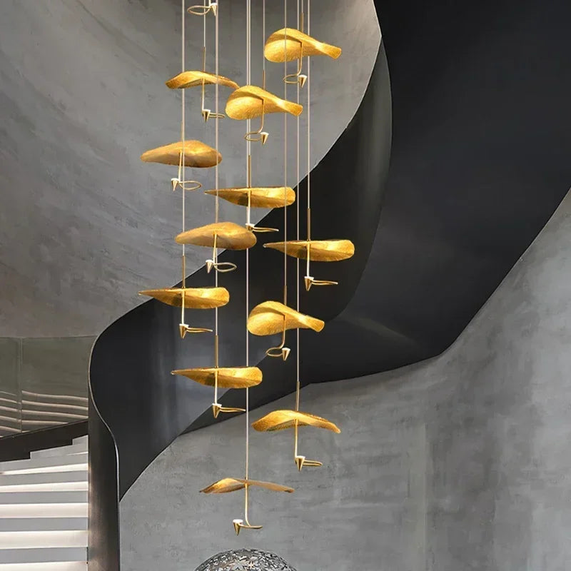 Lotus LED Chandelier Pendant Light for Living Room Fixtures