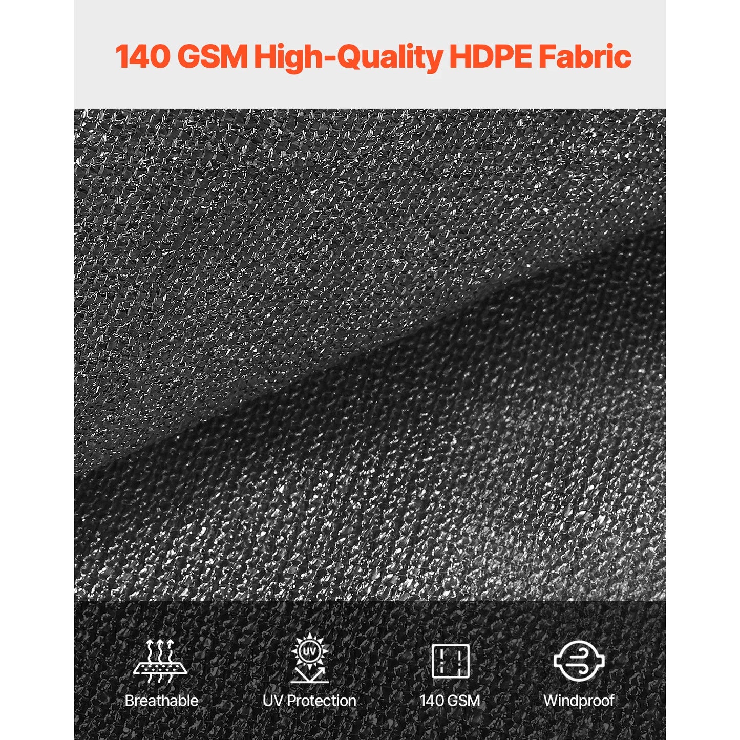 SucceBuy Shade Cloth 90 Percent 140 GSM HDPE Canopy