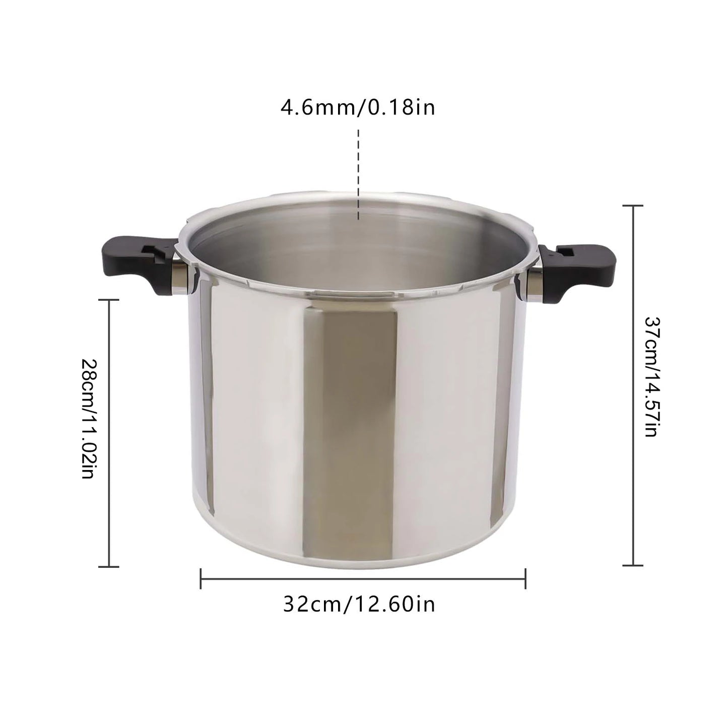 23 Quart Pressure Canner and Cooker with Pressure Gauge 13PSI 90KPA Explosion Proof Safety Valve Extra-Large Size