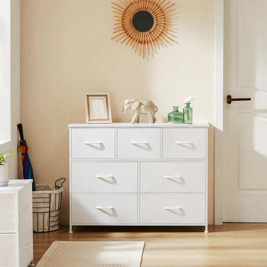 JHK Wardrobe Chest With Fabric Drawers For Bedroom Storage