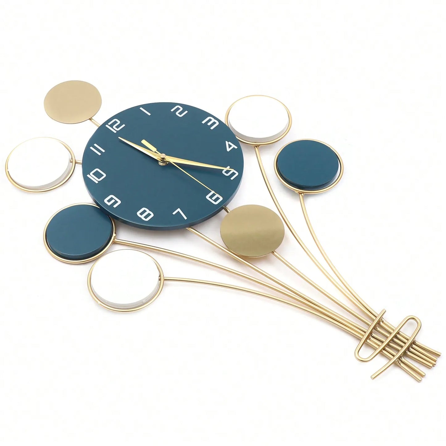 Silent Battery Operated Wall Clock Hot Air Balloon Decor
