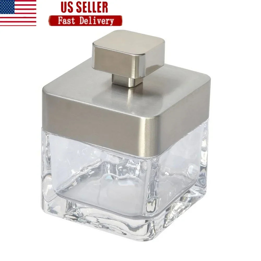 Hign-concerned Metal and Glass Covered Jar Bath Organizer