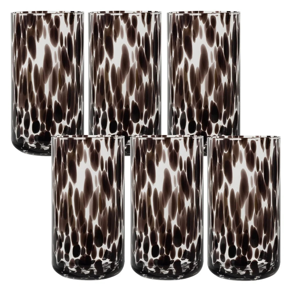 XMSJ Tortoise Shell Glasses Set Durable Cocktail Tumblers