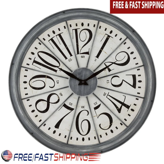 DUTRIEUX Wall Clock Quartz Battery Operated Timepiece