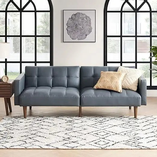 DAFIFY Mid Century Modern Futon Sofa Bed For Small Spaces